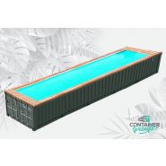 Paradise twelve - piscine container - container paradise - dimension intérieur 12,00 x 2,30 m |