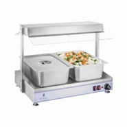Royal Catering - Royal Catering Chauffe-Plats Electrique RCHP-70 (2 Lampes halogènes, 1100W, température 0 – 110 °C, Acier Inoxydable et - 425092