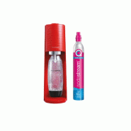 SODASTREAM Machine à Gazéifier L'eau + 1l Bouteille + 1 Cylindre 1012811332 - rouge 7290113764255