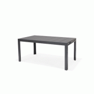 Table de jardin extensible essence 156-246x95cm – MTF – aluminium et duraboard – 2nab3130