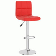 Tabouret de bar Rouge Similicuir Modèle Aero Signature - rouge 334221