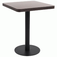 VidaXL Table de bistro Marron foncé 60x60 cm MDF Modèle Sirius Pure - Bois manufacturé 286431