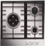 AIRLUX table de cuisson gaz 60cm 3 feux inox at635hix - 8052745128435