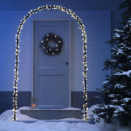 Arche lumineuse 500 leds blanc chaud 130xH230cm