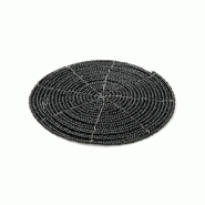 Bazar Bizar Sous-verre en perles 10x10 cm noir - Lot de 24 - noir plastique BABE011B-10-MTR24