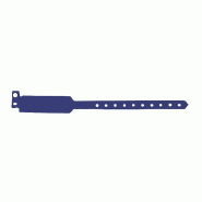 Bracelet inviolable 25 cm bleu PVC - par 100