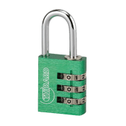 CADENAS À CLÉ TYPE 1 ALUMINIUM CODE 30 MM VERT