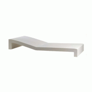 Chaise longue design JUT - blanc