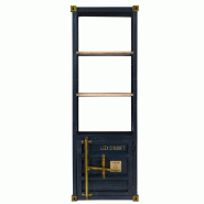 Etagère simple Cargo Line bleu tablettes bois 61x40x177cm