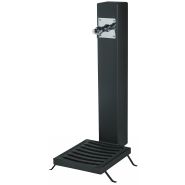 Fontaine d'extérieur - GALDANA 24490 - Acier avec robinet temporisé en laiton et grille d’écoulement en fonte Fontaine d'extérieur - GALDANA 24490 - Acier avec robinet temporisé en laiton et grille d’écoulement en fonte
