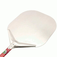 Giemme Spoleto - Pelle à pizza rectangulaire en aluminium anodisé, tête 41 cm, manche 90 cm, usage professionnel - aluminium A-R-N-41-090-R