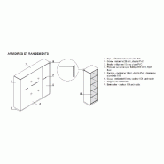 Grande armoire de rangement Status - MDD. - Wengé_1