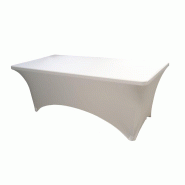 Housse table restangle Nimes 183x76x74 - BLANC Housse table restangle Nimes 183x76x74 - BLANC