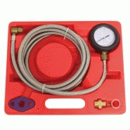 Manomètre - Diagnostic rapide des filtres à particules obstrués - 0-1.5kg/cm3 avec tuyau acier tressé 3m et adaptateurs Manomètre - Diagnostic rapide des filtres à particules obstrués - 0-1.5kg/cm3 avec tuyau acier tressé 3m et adaptateurs