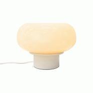 Nordlux Lampe à poser Malti  Verrerie Beige ,  H. 21 - IP20 - E27 /   Intérieur - beige 5704924027383