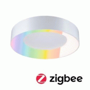 Paulmann Plafonnier LED Smart Home Zigbee 3.0 Casca IP44  RGBW+ 1750lm 230V 20W gradable Blanc dépoli 75414 - blanc plastique 75414 Paulmann Plafonnier LED Smart Home Zigbee 3.0 Casca IP44  RGBW+ 1750lm 230V 20W gradable Blanc dépoli 75414 - blanc plastique 75414