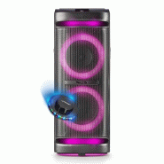 Pickering Enceinte Active SONO DJ NGS WILDSPACE2 - 2000W, Bluetooth, USB/AUX, Lumière LED, TWS, 1 SUB 10",  Soirée, Fête, Jeu de lumière - 3666638
