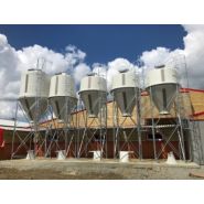 Silo agricole en polyester avec possibilité de cloisonnement - Capacité de 3,5 à 31 m³ - ETS Bergue Sarl