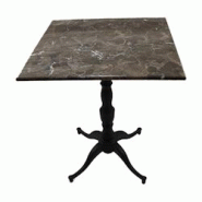 Stamp Reverdy table Jim 4b plateau marbre marron 70x70 - multicolore multi-matériau 3661365004880 Stamp Reverdy table Jim 4b plateau marbre marron 70x70 - multicolore multi-matériau 3661365004880