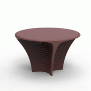 Table design in & out BIOPHILIA  - grenat