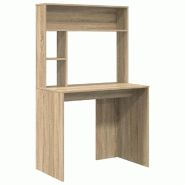 VidaXL Bureau Chêne Sonoma 91 x 50 x 149 cm Bois d'ingénierie Modèle Vega Executive Vision - 869260