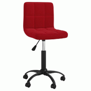 VidaXL Chaise pivotante de salle à manger Rouge bordeaux Velours Modèle Lervelor - 3087602