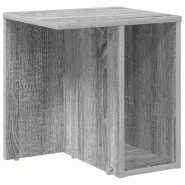 VidaXL Table d'appoint Gris Sonoma 37 x 32 x 40 cm Bois d'ingénierie Modèle Flex Panorama Luna - 891090