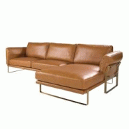 AC ANGEL CERDA Angel Cerdá Canapé d'angle droite en cuir camel 6232C 302 x 166 x 84 - marron Bois massif 8435631035268 AC ANGEL CERDA Angel Cerdá Canapé d'angle droite en cuir camel 6232C 302 x 166 x 84 - marron Bois massif 8435631035268
