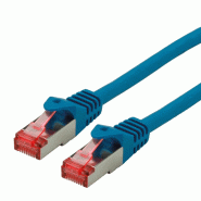 Cordon ROLINE S/FTP(PiMF) Cat.6, LSOH, Component Level, bleu, 0,5 m_0
