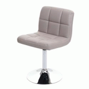 Décoshop26 - Chaise de salle à manger cuisine bureau sans roulettes synthétique taupe gris pied chromé 04_0002295 - gris 3000267932691 Décoshop26 - Chaise de salle à manger cuisine bureau sans roulettes synthétique taupe gris pied chromé 04_0002295 - gris 3000267932691