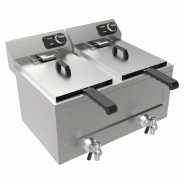 Friteuse posable électrique 2X8L 2X3KW - 7518.0205 COMBISTEEL - 7518.0205