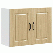 Helloshop26 - Armoire murale de cuisine polyvalente avec espace de rangement 80 x 31 x 60 cm en bois d'ingénierie chêne sonoma 02_0049995 - Bois mas
