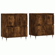 Helloshop26 - Buffet bahut commode armoire meuble de rangement organisateur cuisine salle de séjour salons lot de 2 bois 02_0036755 - 3000213041255 Helloshop26 - Buffet bahut commode armoire meuble de rangement organisateur cuisine salle de séjour salons lot de 2 bois 02_0036755 - 3000213041255