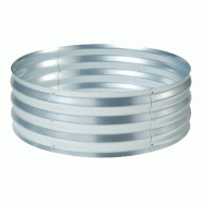 Helloshop26 - Jardinière bac à plante fleur surélevée acier galvanisé 92 x 31 cm argent 03_0009508 - acier 3000224733477_0