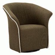Mauro Ferretti Fauteuil Pivotant Siena Green 83,5 X 66 X 80 Cm - Fauteuil Rembourré Avec Base Pivotante, Structure En Fer Et Bois, Design Élégant E Mauro Ferretti Fauteuil Pivotant Siena Green 83,5 X 66 X 80 Cm - Fauteuil Rembourré Avec Base Pivotante, Structure En Fer Et Bois, Design Élégant E
