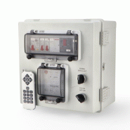 Panneau électrique pré-assemblé pour piscine 1 HP - Transformateur 60W AC, contrôleur RGBW, différentiel 25A, IP65 - Réf. ALM6428