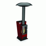 Parasol chauffant à pellets - Puissance 14,8 kW - Réservoir 12 kg - Coloris rouge, blanc ou noir Parasol chauffant à pellets - Puissance 14,8 kW - Réservoir 12 kg - Coloris rouge, blanc ou noir