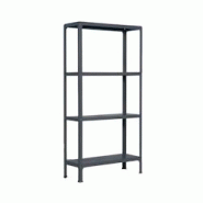 PROREGAL Étagère de vie LIVING KOALA METAL avec 4 étagères | HxLxP 160x80x30cm | Charge du compartiment 150kg | Anthracite/Anthracite - gris méta PROREGAL Étagère de vie LIVING KOALA METAL avec 4 étagères | HxLxP 160x80x30cm | Charge du compartiment 150kg | Anthracite/Anthracite - gris méta