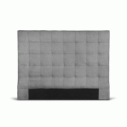 TÊTE DE LIT SONA CAPITONNÉE GRIS 160 X 120CM