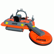 Tondeuse de finition LIDERFARM 1m50 avec déport hydraulique et disque latéral de 60cm