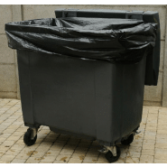 100 Housses doublure container PE HR noir 1100 litres ECO - HDCTENR-IM06 100 Housses doublure container PE HR noir 1100 litres ECO - HDCTENR-IM06