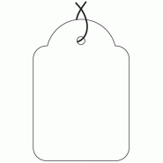 Apli Pochette de 100 étiquettes bijouterie 36x53 mm - blanc 8410782070139