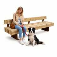 Banc KASTEL bois et acier