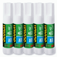 Bâtons de colle blanche Scotch® - Lot de 5 - Solides et à collage rapide
