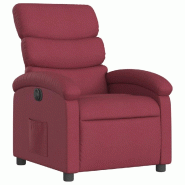Fauteuil inclinable électrique Rouge bordeaux Tissu Modèle Jovaria - 8721012164451