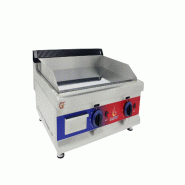 Gasfrit – Plaque de cuisson professionnelle industrielle à gaz  avec plaque en chrome dur pour la restauration, 600 × 575 × 365 mm - inox GF011C