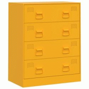 Helloshop26 - Buffet bahut commode armoire meuble de rangement organisateur cuisine salle de séjour salon jaune moutarde 67 x 39 x 02_0035701 - 30002 Helloshop26 - Buffet bahut commode armoire meuble de rangement organisateur cuisine salle de séjour salon jaune moutarde 67 x 39 x 02_0035701 - 30002