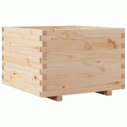 Helloshop26 - Jardinière bac lit surélevé plantes fleurs terrasse jardin 70 x 70 x 49,5 cm bois de pin massif marron 02_0037824 - 3000213971866 Helloshop26 - Jardinière bac lit surélevé plantes fleurs terrasse jardin 70 x 70 x 49,5 cm bois de pin massif marron 02_0037824 - 3000213971866