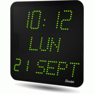 Horloge LED Style II 7 Date, alimentation 230V, AFNOR, LED verte - BODET_0