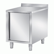 ITALCONCEPT Meuble Bas Inox 60x700mm 304, Adosse - 3616350119216